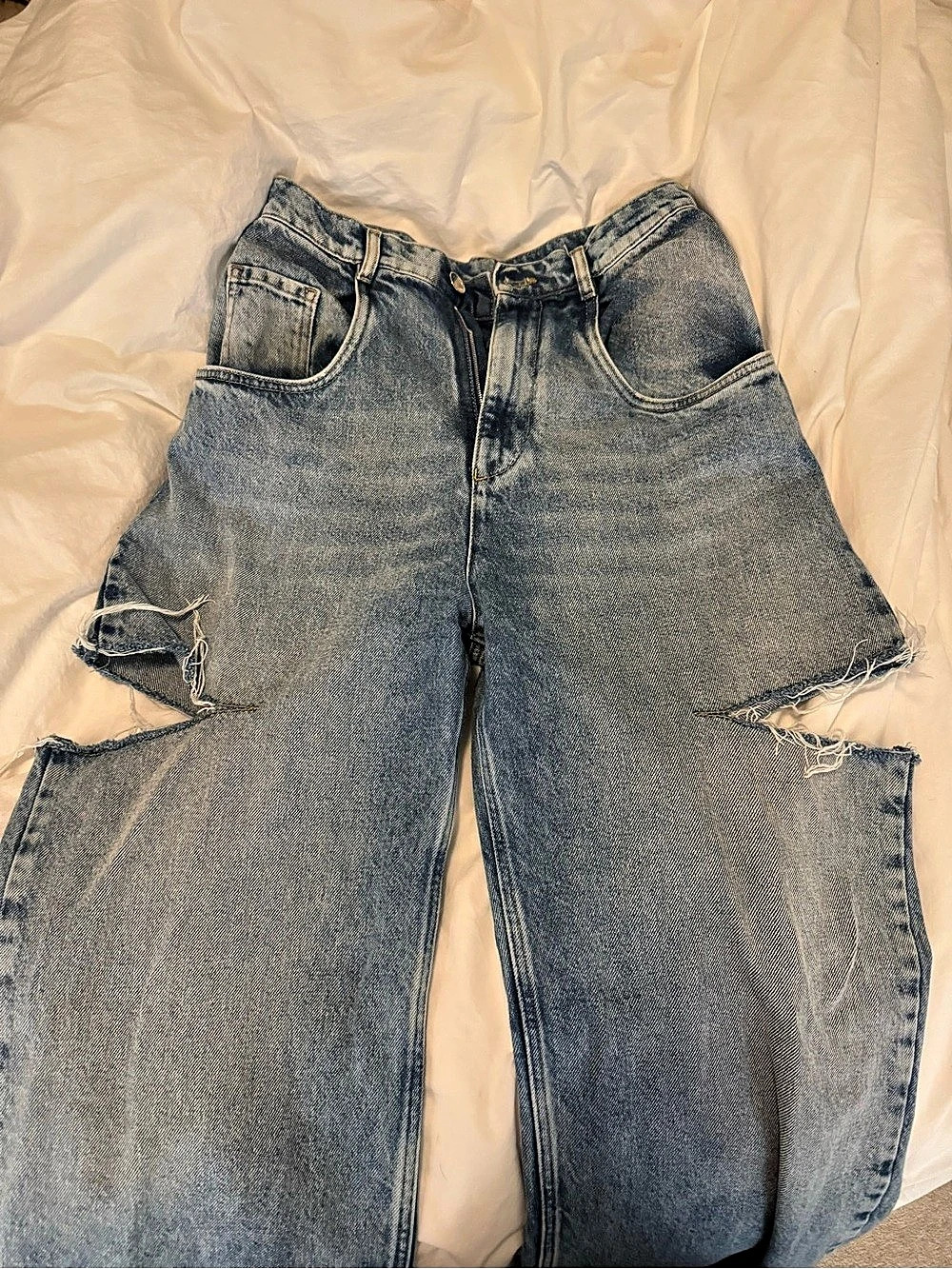Maison Margiela Cut-Out Side Slit Jeans
